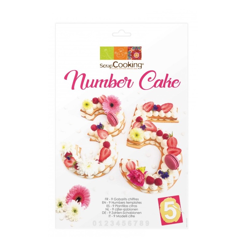 Kit Number Cake - ScrapCooking