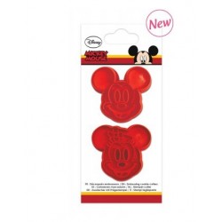 Découpoirs embosseurs Mickey & Minnie - 2pces - ScrapCooking