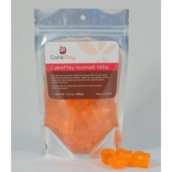 isomalt nibs ready tempered - orange - Cakeplay - 198g