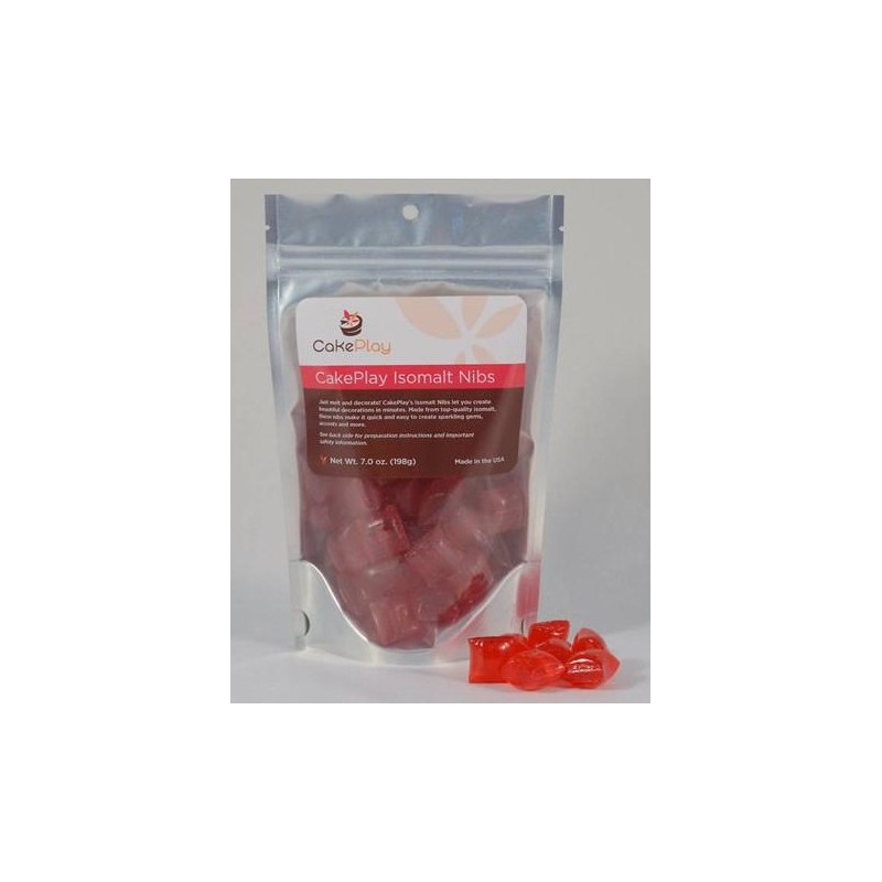 isomalt prêt à l'emploi (tempéré) - red / rouge - Cakeplay - 198g