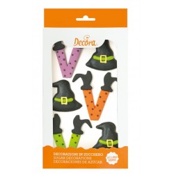 Halloween witch Sugar Decoration - 6p - Decora