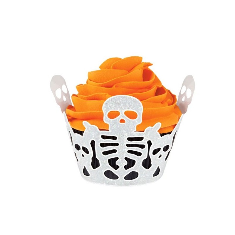 Cupcake wrappers - skeleton - 18p. - Wilton