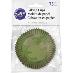 baking cups camouflage - 75pcs - 5cm Ø - Wilton