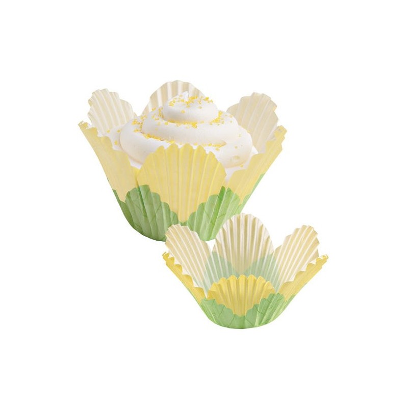 baking cups yellow petal - 24pcs - 5cm Ø - Wilton