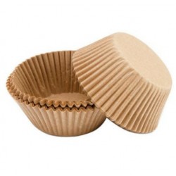 caissettes à cupcake  papier - beige - 75pcs - 5cm Ø - Wilton