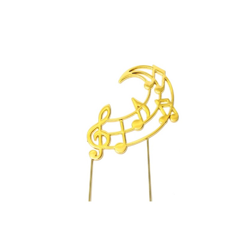 Gold Plated Cake Topper - MUSIC NOTES - Sugar Crafty