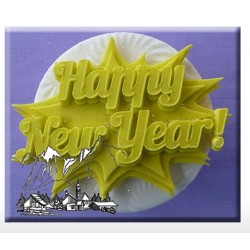 Silicone Mold - Happy New Year - Alphabet Moulds