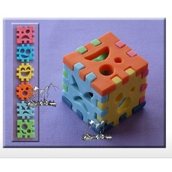 Silicone Mold - 3D Cube Set - Alphabet Moulds