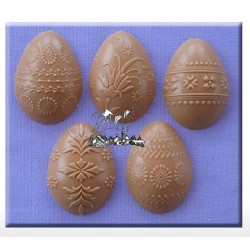 Silicone Mold - Decorative Eggs - Alphabet Moulds