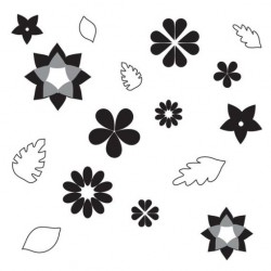 Flowers and Leaves Pattern Sheets - 12p - Sweet Elite Tools