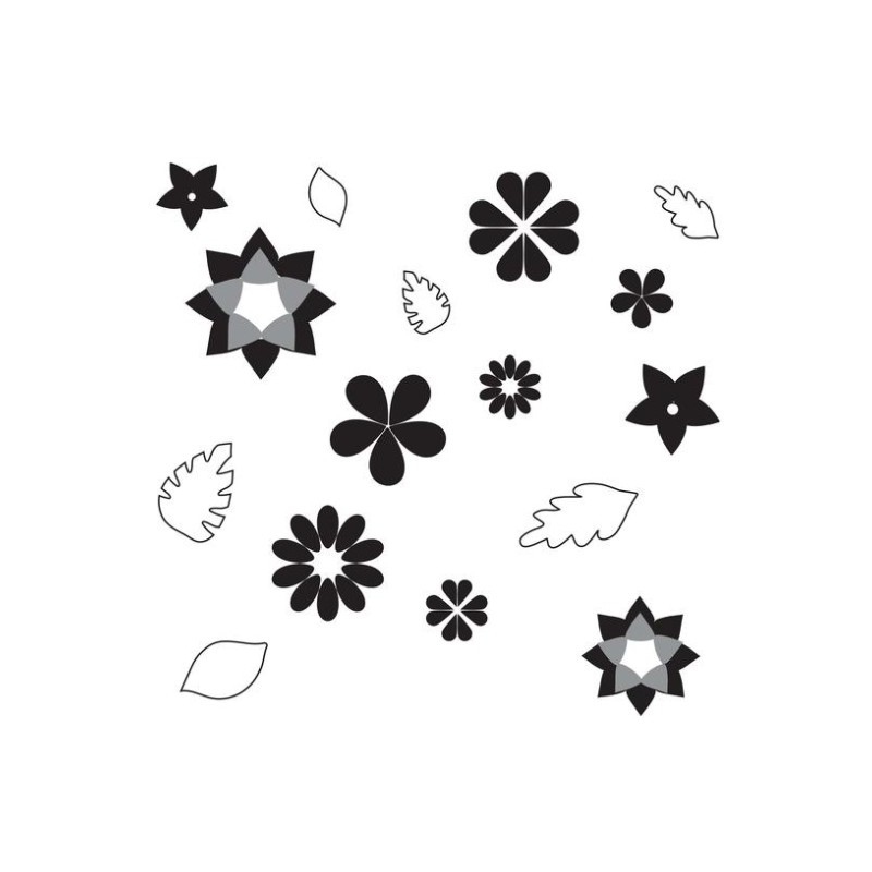 Flowers and Leaves Pattern Sheets - 12p - Sweet Elite Tools