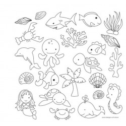 Under the Sea Pattern Sheets - 12p - Sweet Elite Tools