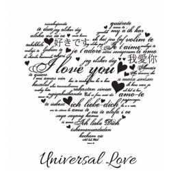 Universal Love – Mini Mesh Stencil - Crystal Candy