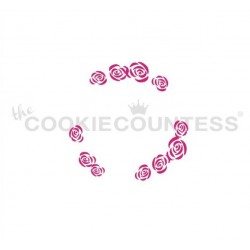 stencil Couronne florale set 3 pièces - Cookie Countess