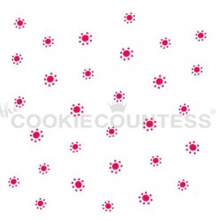 stencil Fleur délicate set 2 pièces - Cookie Countess