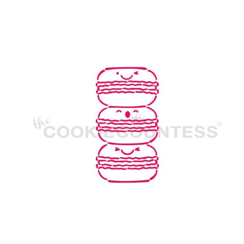 stencil Macaron PYO - Cookie Countess