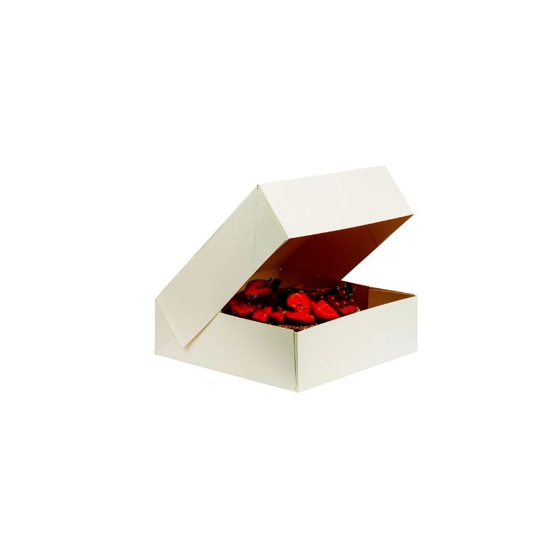 Savarin box white 18 x 18 x 10 cm