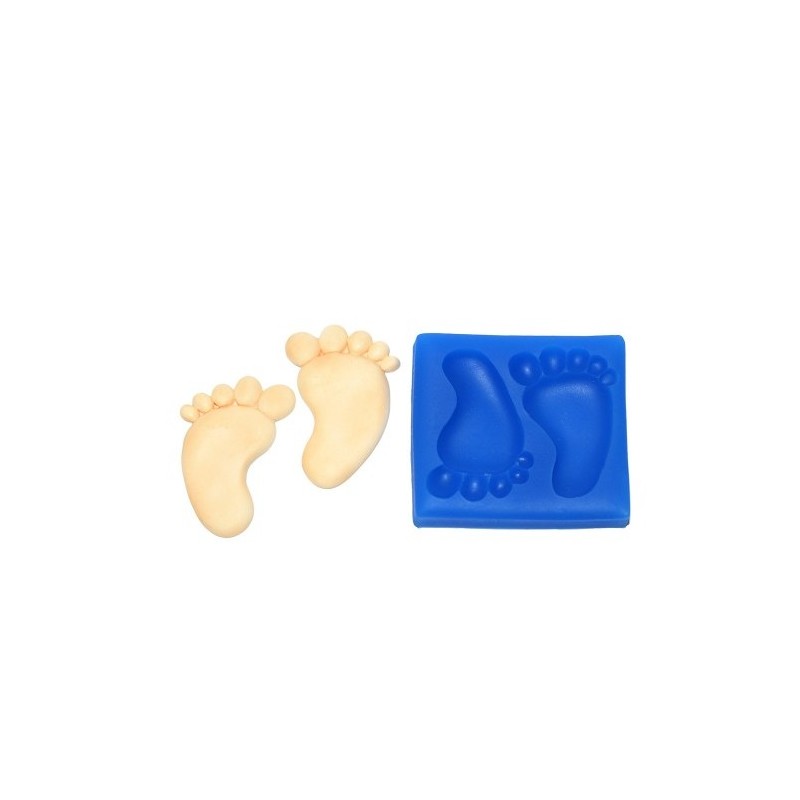 Large Baby Feet - 2 Cavities