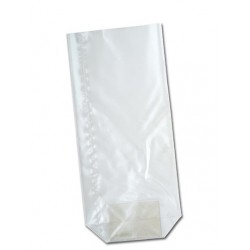 Bolsa transparente con fondo de cartón