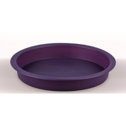 Violet round silicone mold Ø 22 x 3.4cm