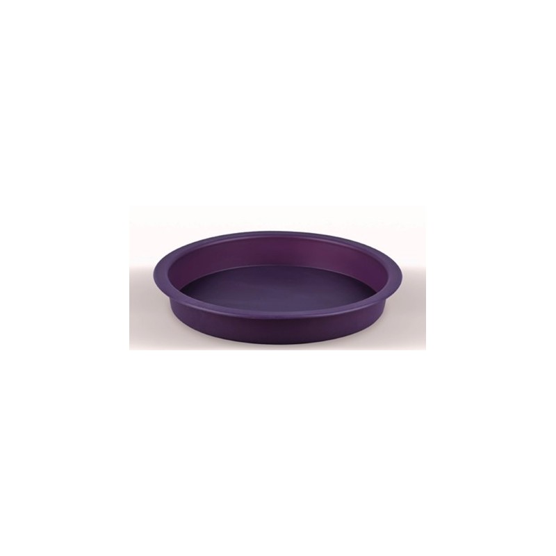 Violette runde Silikonform Ø 22 x 3,4 cm