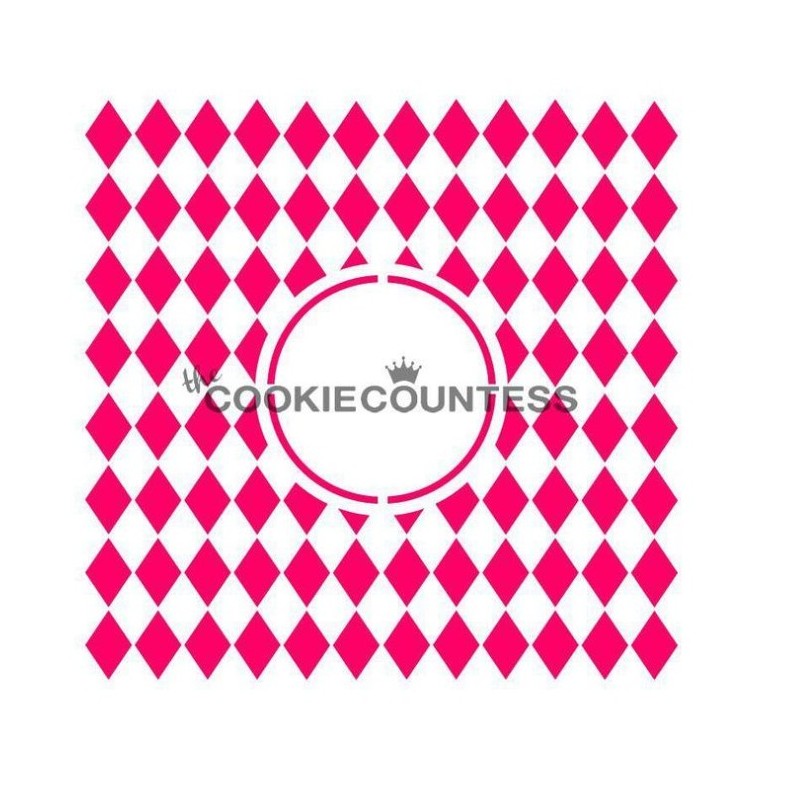 Harlequin Monogram / Harlekin Monogramm - Cookie Countess