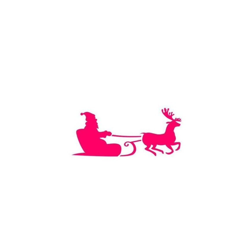 Traîneau du Père Noël et renne