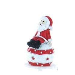 Santa auf Kugel in Harz - 1St