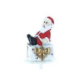 Santa auf Geschenk in Harz - 1St