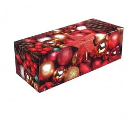Yule Log box "Red Star" 20 cm