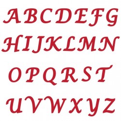 Kalligraphie Großbuchstaben - 2 x 2,5 cm - Marvelous Molds