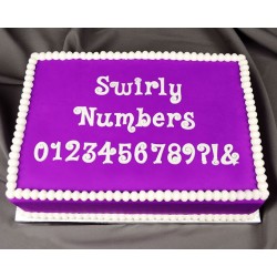 Swirly Numbers - 2.5 cm - Marvelous Molds