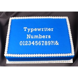 Typewriter Nombres - 2.3 cm - Marvelous Molds