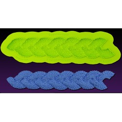 Braided Knit Border Mold - 17,78 x 3,17 cm - Marvelous Molds