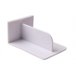 Smoother for right angle rectangular white