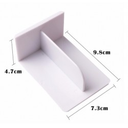 Lisseur pour angle droit rectangulaire blanc