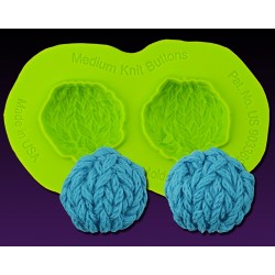 Medium Knit Buttons Mold - 2,22 x 2,22 cm - Marvelous Molds