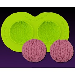 Moule à grands boutons en tricot - 2,70 x 2,70 cm - Marvelous Molds