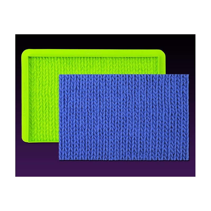 Texture tricot classique Simpress ™ - 15,95 x 10,16 cm - Marvelous Molds