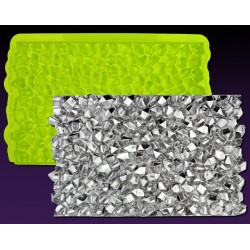 Texture Diamants à l'état brut Simpress ™ - 15,95 x 10,16 cm - Marvelous Molds