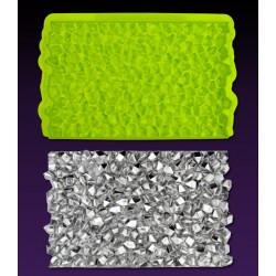 Textura Diamantes en bruto Simpress ™ - 15,95 x 10,16 cm - Marvelous Molds