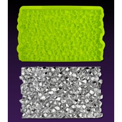 Texture Diamants à l'état brut Simpress ™ - 15,95 x 10,16 cm - Marvelous Molds