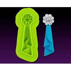 Molde gota volantes drapeados - 7,31 x 1,59 cm - Marvelous Molds