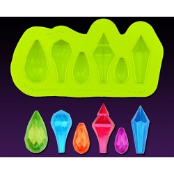 Stampo Silicone Gem Drops - 9,69 x 3,81 cm - Marvelous Molds
