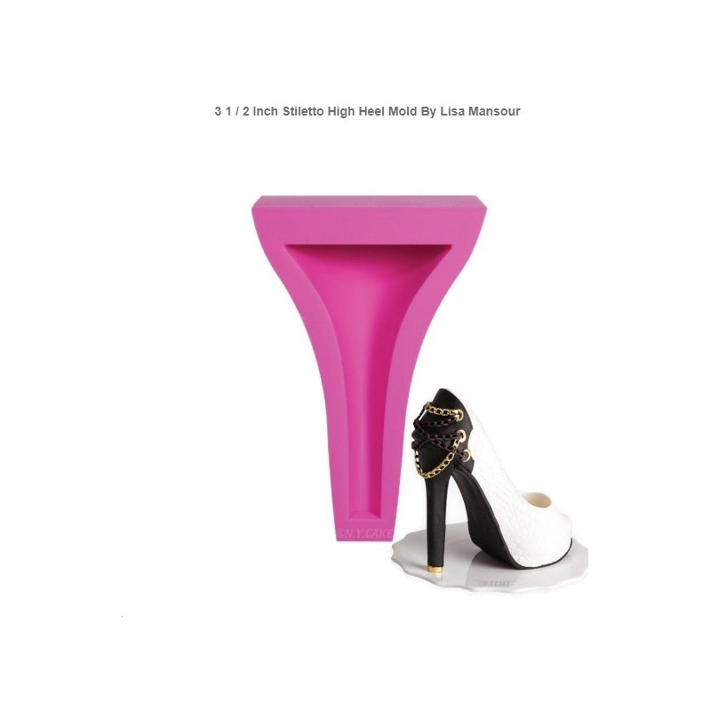 Moule Stiletto High Heel Par Lisa Mansour - 3 1/2 pouces (8,8 cm) - NY CAKE