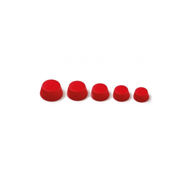capsula cupcake rojo - 75p - 50 x 32 mm - Decora