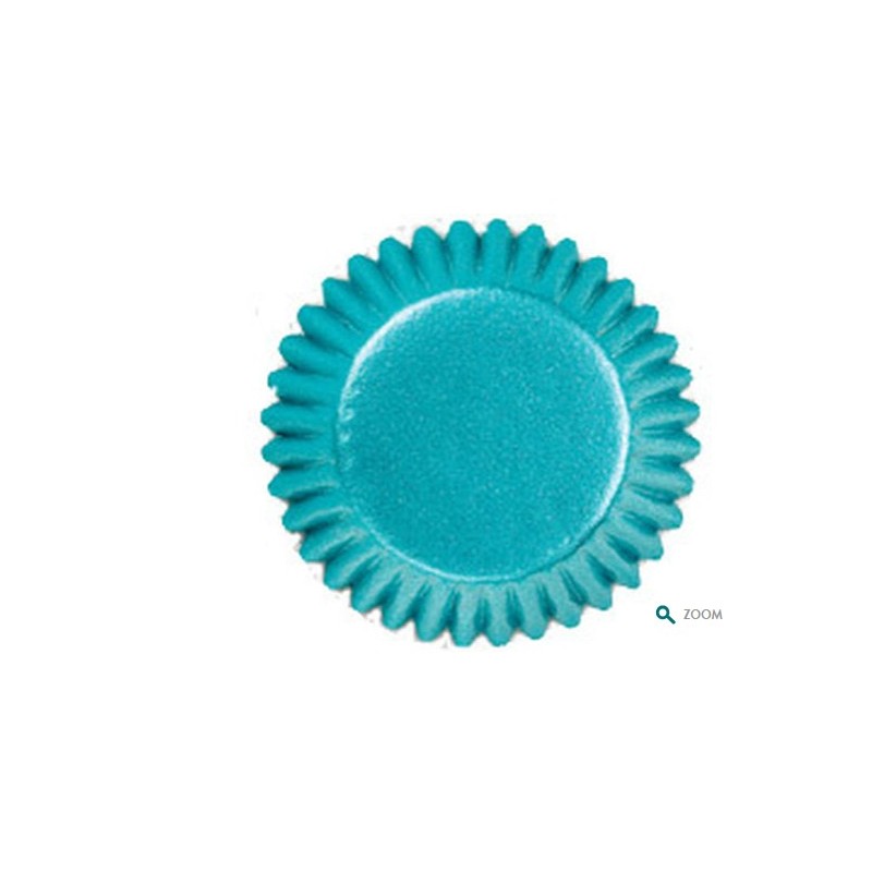 Blue foil candy cups - 75p - 2,5 cm Ø - Wilton
