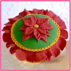 Poinsettia - Weihnachtsstern Topper