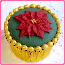 Poinsettia - Weihnachtsstern Topper