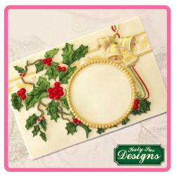 Vintage Christmas Plaque - Circle Aperture